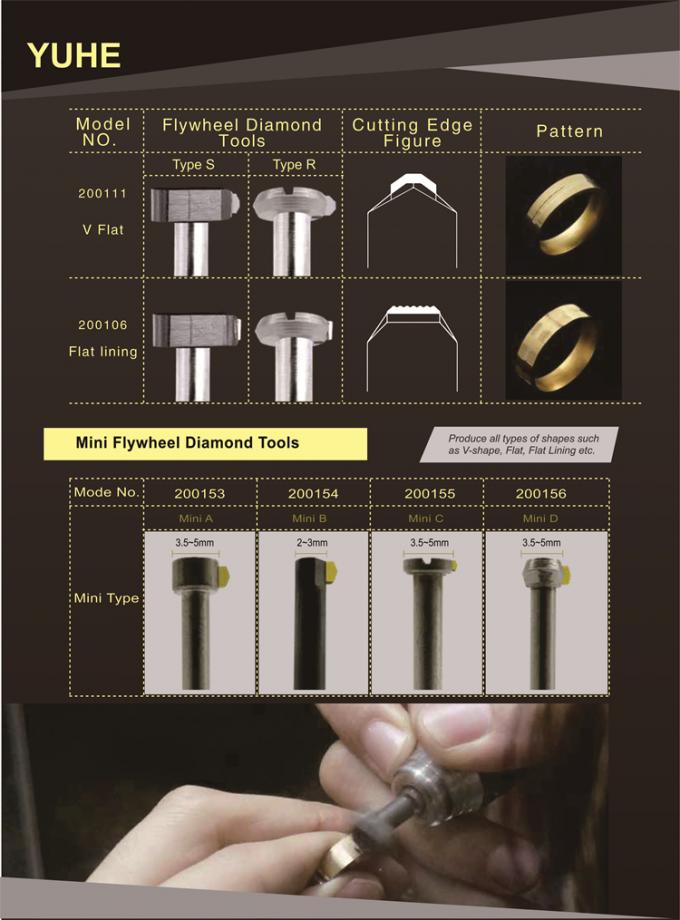 V Shape 0.25mm 55 Degree Flywheel Diamond Tools 4