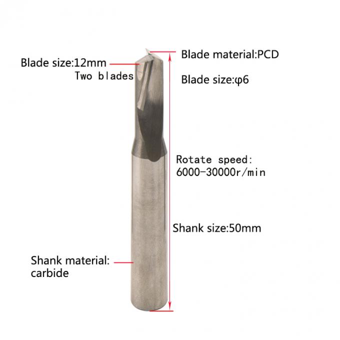 Ultra Precision Two Flutes PCD End Milling Tools 1