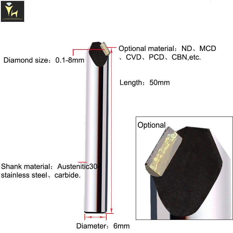 50mm 90 Degree UP And Down Chamfering Cutting Tools